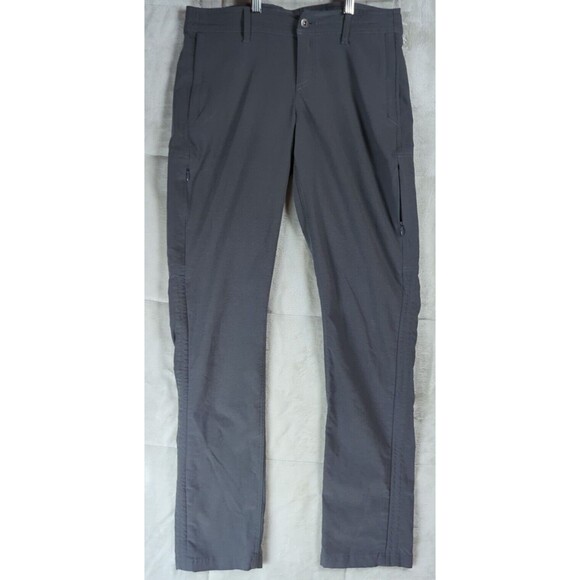 Kuhl Trekr Pants SZ 4 Regular Gray Style 6353 Cinch Up Trekr Hiking Zip Pockets - Picture 1 of 16
